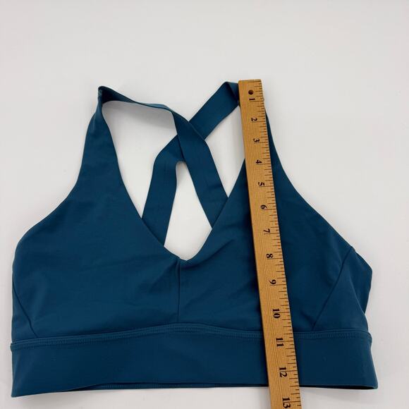 PRANA Layna Yoga Gym Sports Bra Size S Blue Light Support Pullover - Picture 5 of 5
